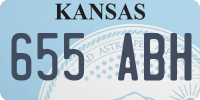 KS license plate 655ABH