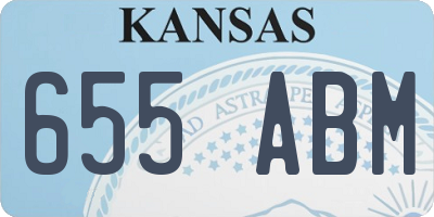 KS license plate 655ABM