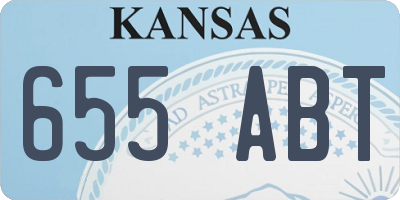 KS license plate 655ABT