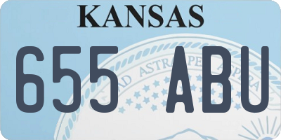 KS license plate 655ABU