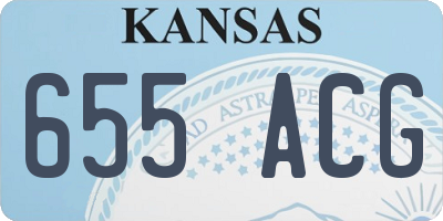 KS license plate 655ACG