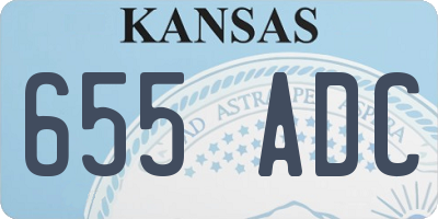 KS license plate 655ADC