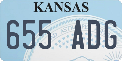 KS license plate 655ADG
