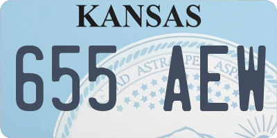 KS license plate 655AEW