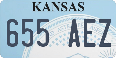 KS license plate 655AEZ