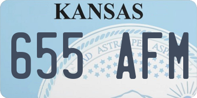 KS license plate 655AFM