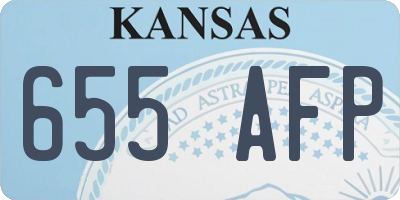 KS license plate 655AFP