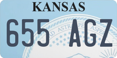 KS license plate 655AGZ