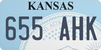 KS license plate 655AHK