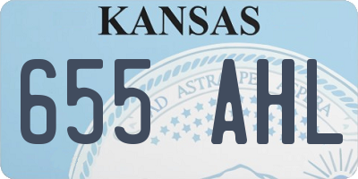 KS license plate 655AHL