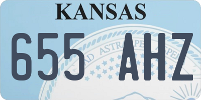 KS license plate 655AHZ