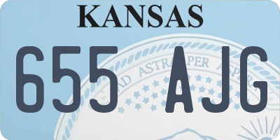 KS license plate 655AJG