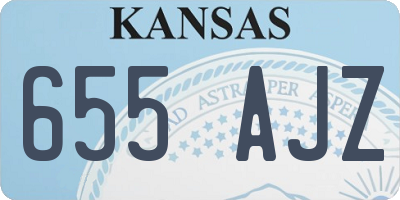 KS license plate 655AJZ