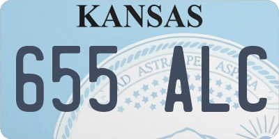 KS license plate 655ALC
