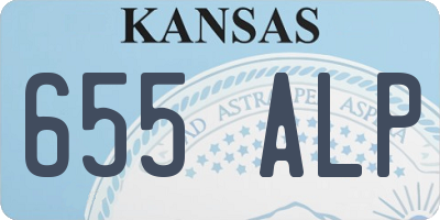 KS license plate 655ALP