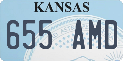 KS license plate 655AMD