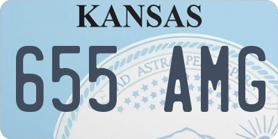 KS license plate 655AMG