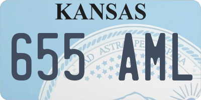 KS license plate 655AML