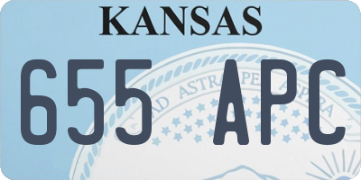 KS license plate 655APC