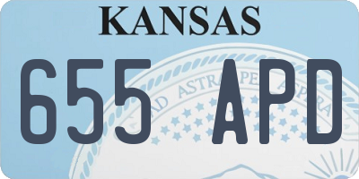 KS license plate 655APD