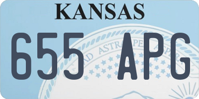 KS license plate 655APG