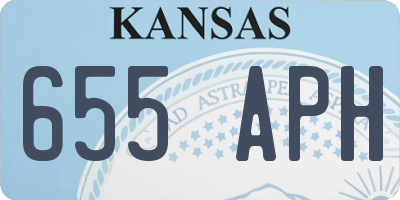 KS license plate 655APH