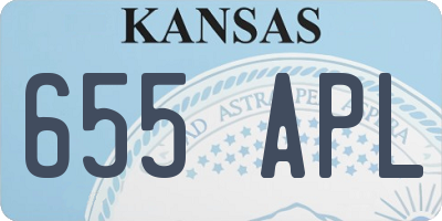 KS license plate 655APL