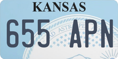 KS license plate 655APN