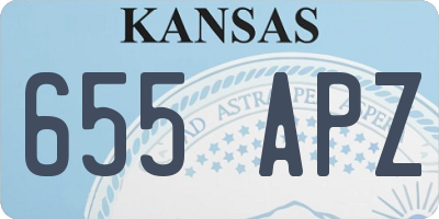 KS license plate 655APZ