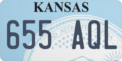 KS license plate 655AQL