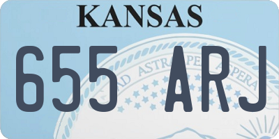 KS license plate 655ARJ