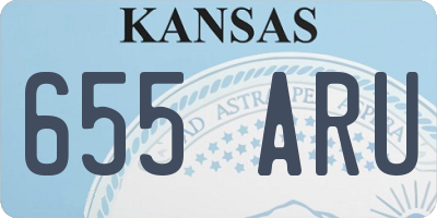 KS license plate 655ARU