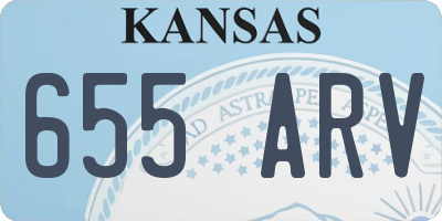 KS license plate 655ARV