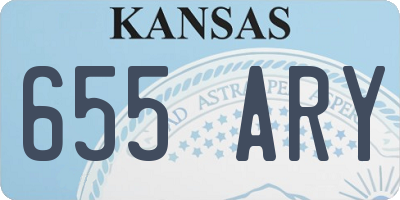 KS license plate 655ARY