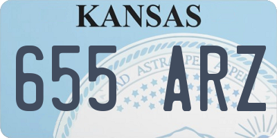 KS license plate 655ARZ