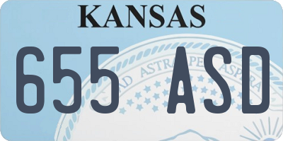 KS license plate 655ASD