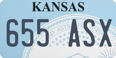 KS license plate 655ASX