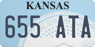 KS license plate 655ATA
