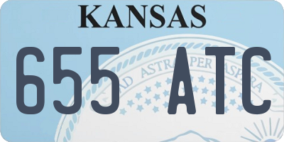 KS license plate 655ATC