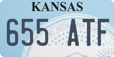 KS license plate 655ATF