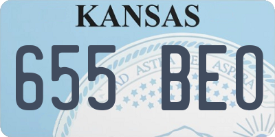 KS license plate 655BEO