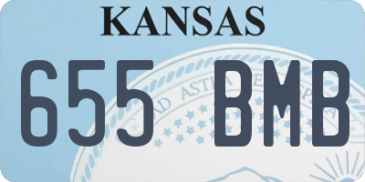 KS license plate 655BMB