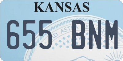 KS license plate 655BNM