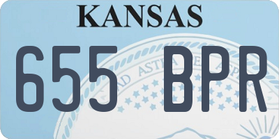KS license plate 655BPR