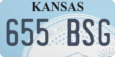 KS license plate 655BSG