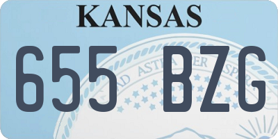 KS license plate 655BZG