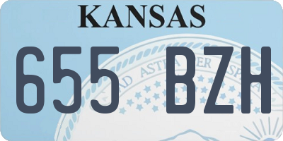 KS license plate 655BZH