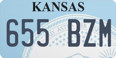KS license plate 655BZM