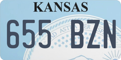 KS license plate 655BZN