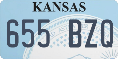 KS license plate 655BZQ